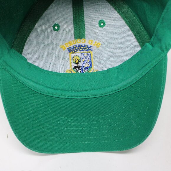 St. Andrews Old Course Hat Mens Snapback Green Cotton International Insignia Cap - Picture 13 of 13